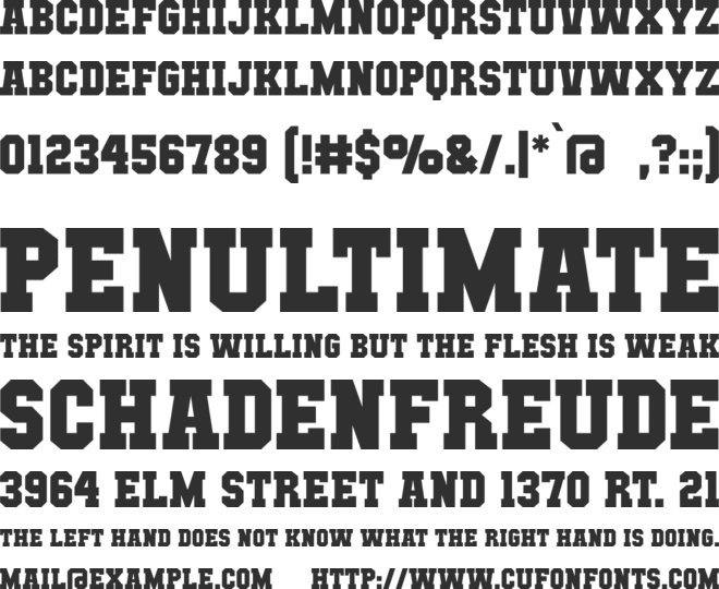 Mutant Academy BB font preview