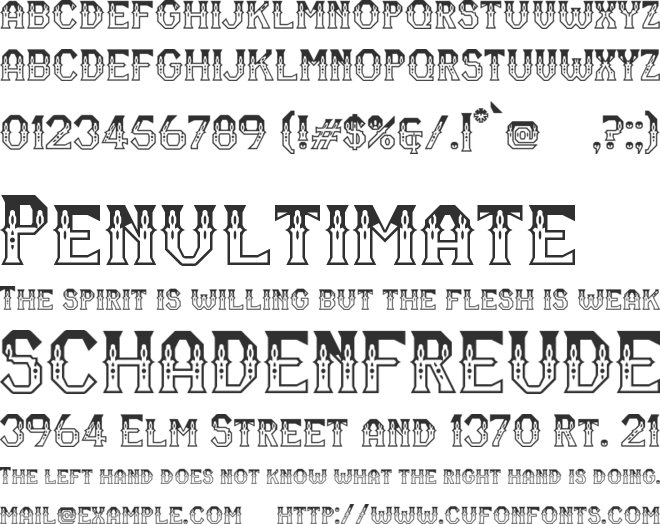 RM Serifancy font preview