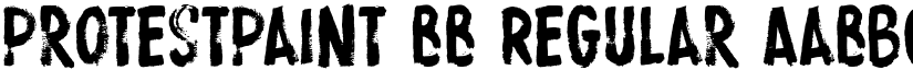 ProtestPaint BB Regular font