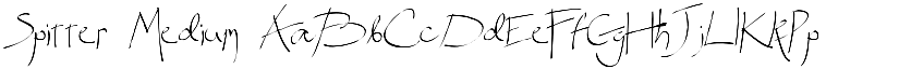 Spitter Medium font
