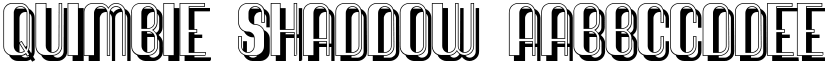 Quimbie Shaddow font
