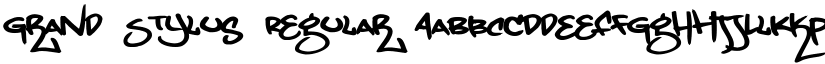 Grand Stylus Regular font