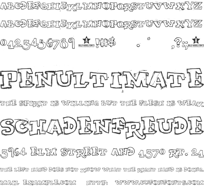 MY TURTLE font preview