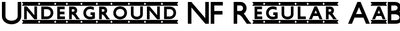 Underground NF Regular font