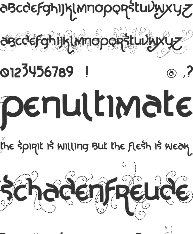 Vtks Noba font preview