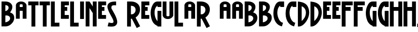 BattleLines Regular font