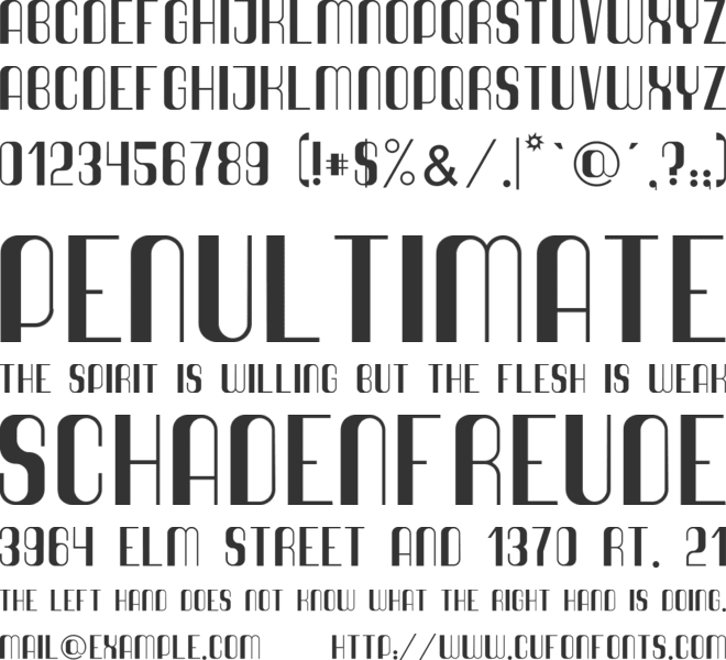Quimbie font preview