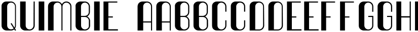 Quimbie font