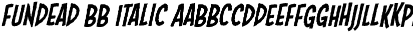 Fundead BB Italic font