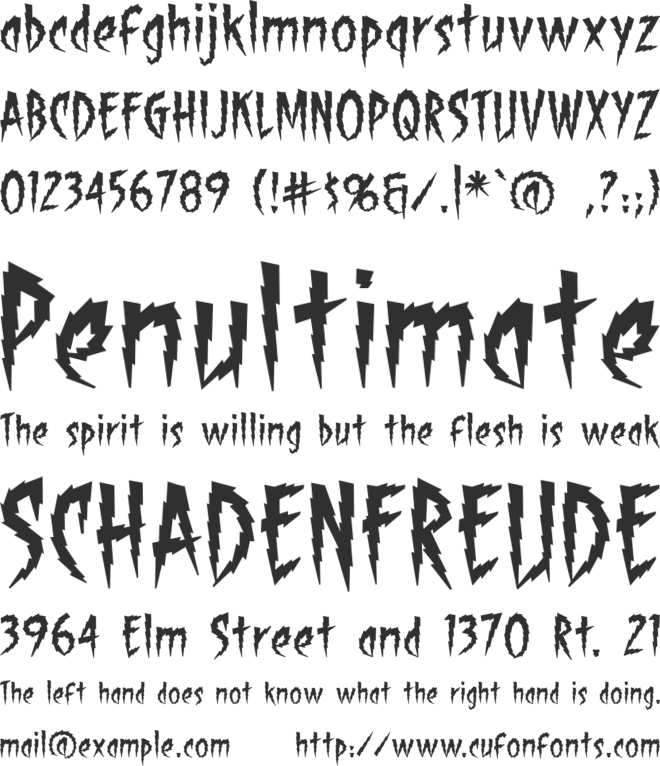 ShockTherapy BB font preview