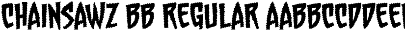 Chainsawz BB Regular font