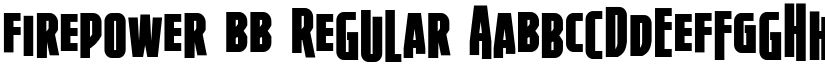 Firepower BB Regular font