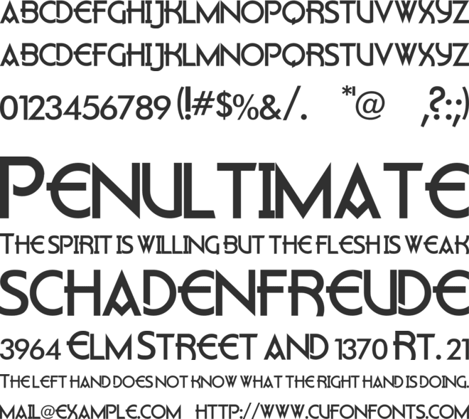 Flatey font preview