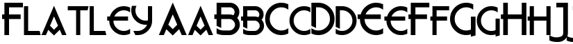 Flatley font