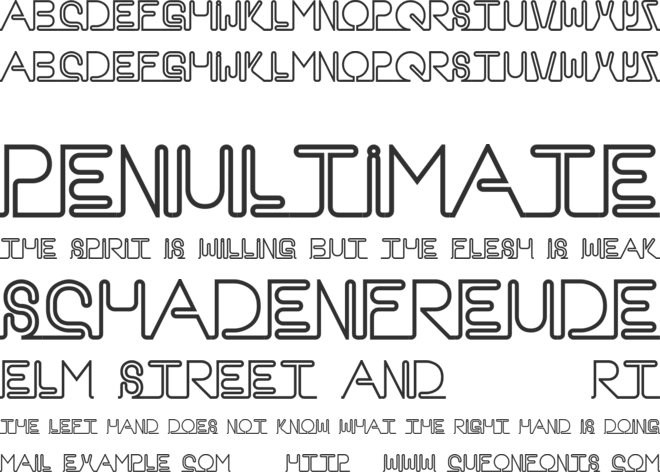 Neon font preview
