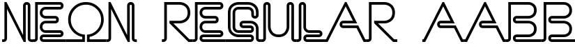 Neon Regular font