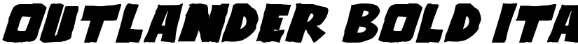 Outlander Bold Italic font