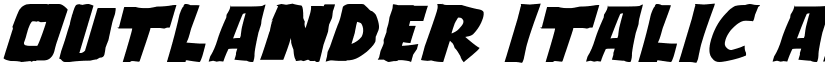 Outlander Italic font