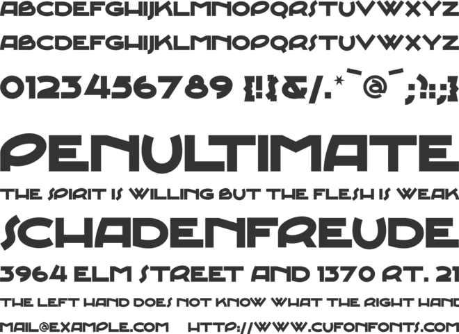 Junebug Stomp NF font preview