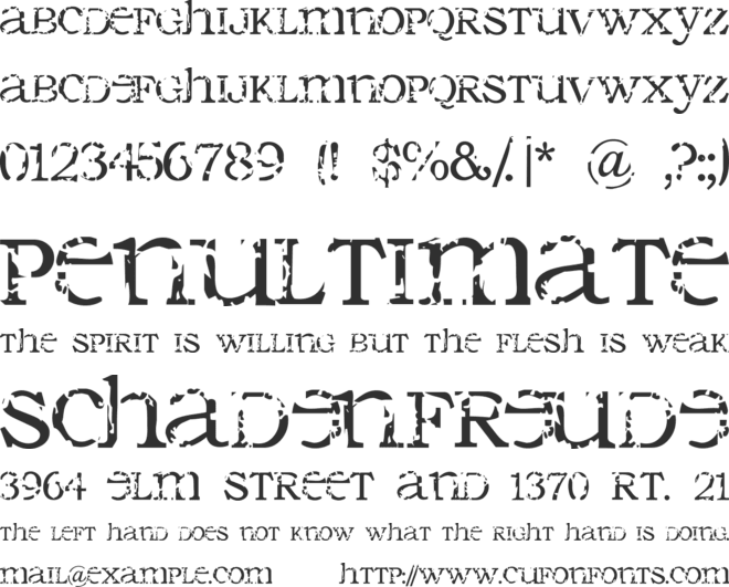 Seraphim font preview