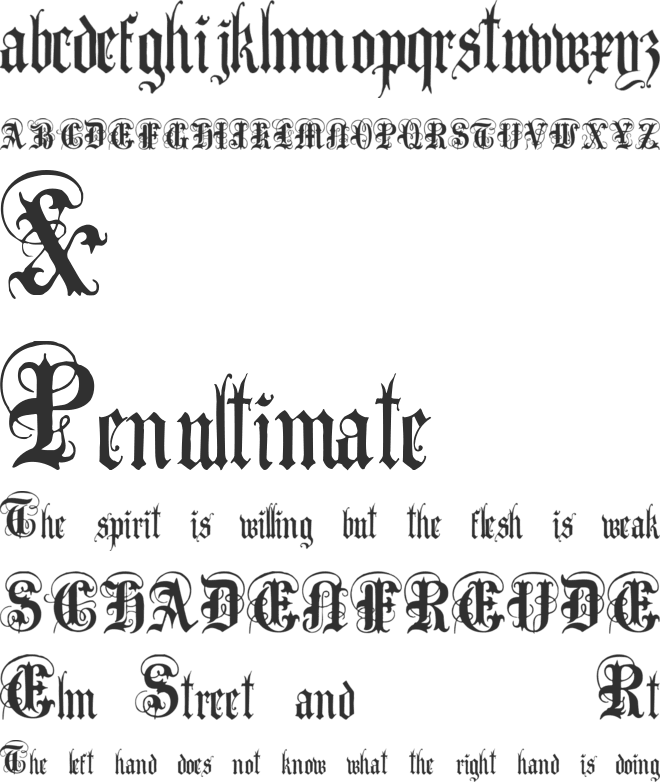 Anglo Text font preview