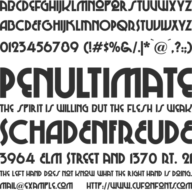 ChiTown NF font preview