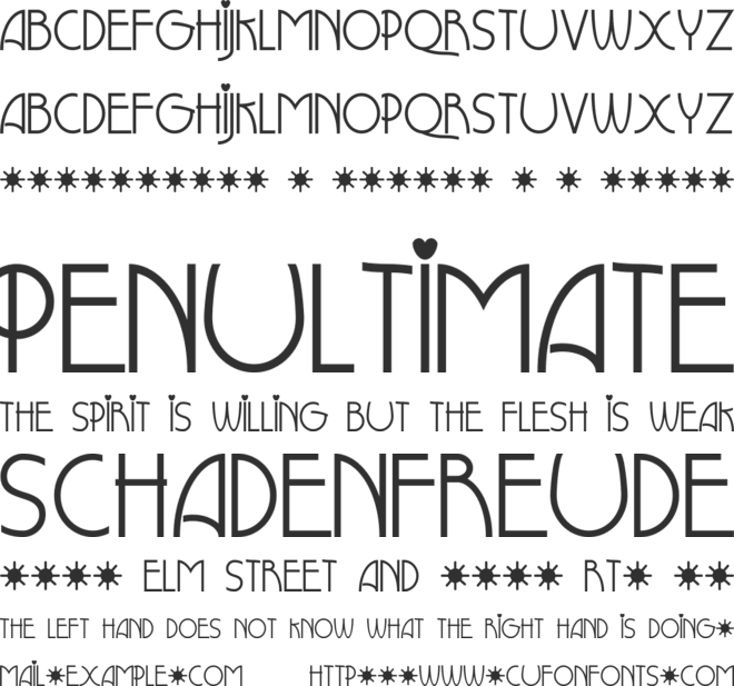 Grouser font preview