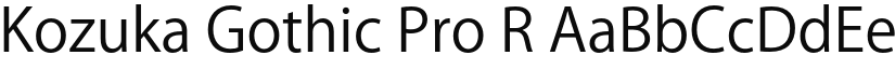 Kozuka Gothic Pro font download