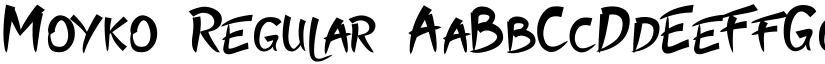Moyko Regular font