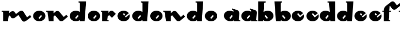 MondoRedondo font
