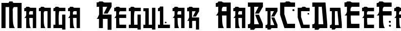 Manga Regular font
