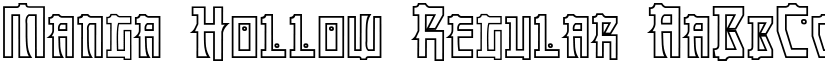 Manga Hollow Regular font