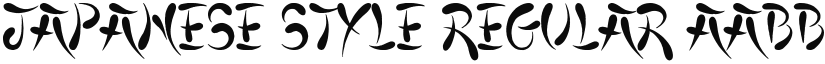 Japanese Style Regular font