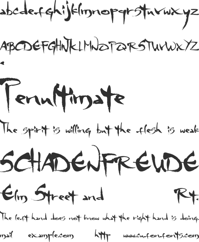 mgs4brush font preview