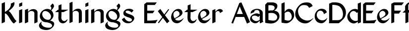 Kingthings Exeter font