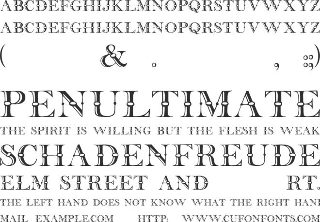 Beffle font preview