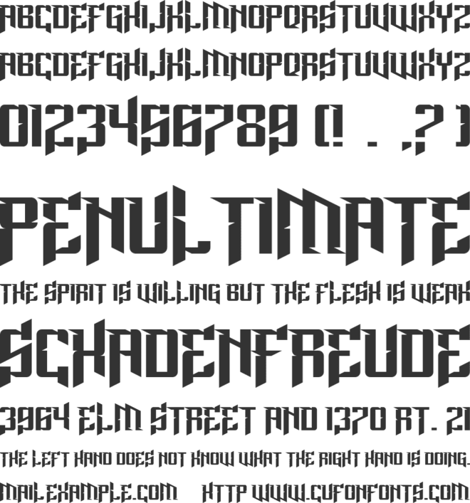 Lord Juusai Rises font preview