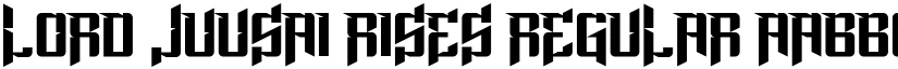 Lord Juusai Rises Regular font