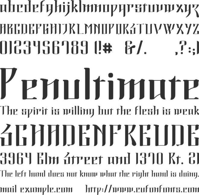 Morning Calm font preview