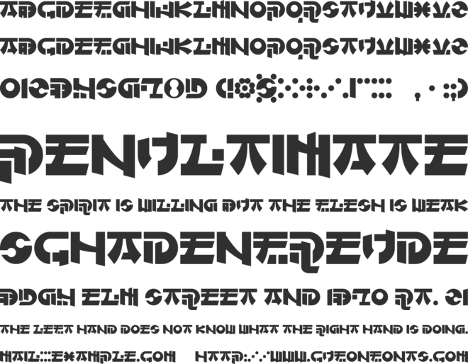 Of Maids and Men font preview