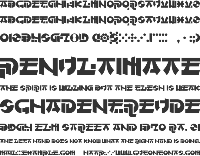 Of Maids and Men font preview