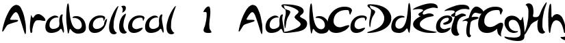 Arabolical 1 font