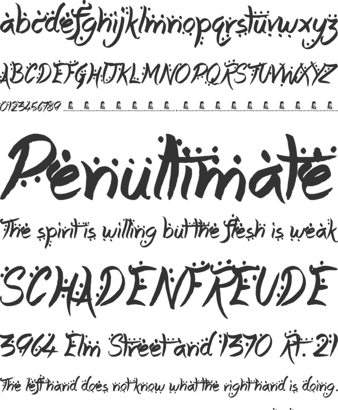 Arabic Magic font preview