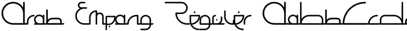 Arab Empang Reguler font
