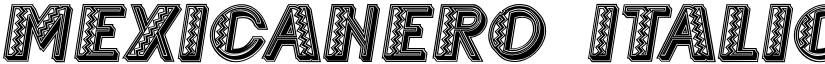 Mexicanero Italic font