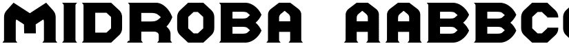 Midroba font