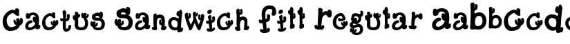 Cactus Sandwich Fill Regular font