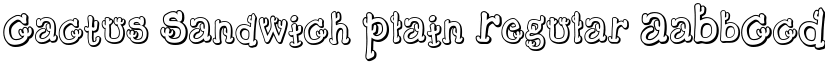 Cactus Sandwich Plain Regular font