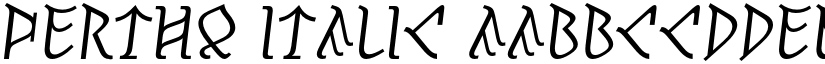 Pertho Italic font
