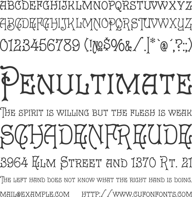 Eureka font preview